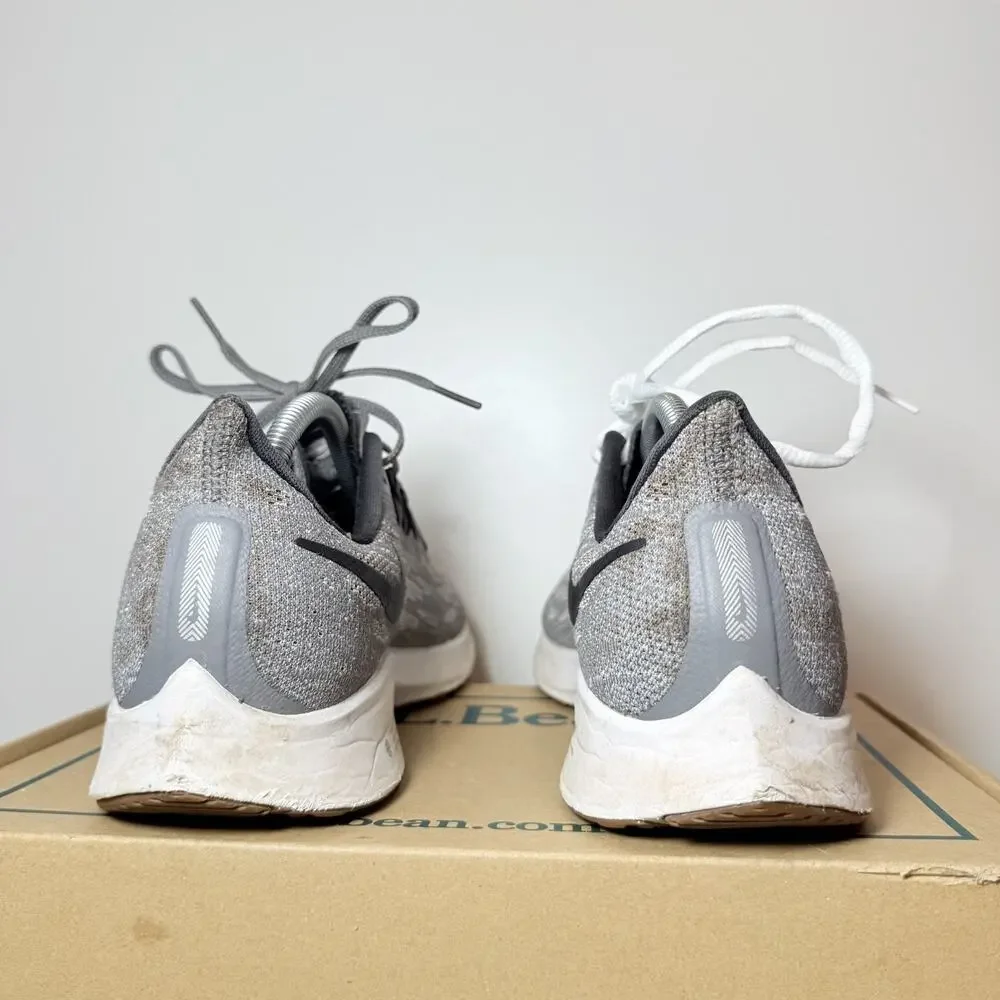 Men's Size 10 Nike Air Zoom Pegasus 36 Grey Black Running Shoes Sneaker AQ2203